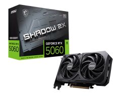 MSI VGA GEFORCE RTX 5060 TI 8G SHADOW 2X OC PLUS RTX5060 TI 8GB GDDR7 128B DX12 PCIE 5.0 X16 (3XDP 1XHDMI)